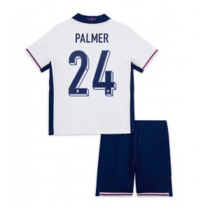 Fotbalové Dres Anglie Cole Palmer #24 Dětské Domácí Oblečení ME 2024 Krátký Rukáv (+ trenýrky)